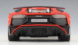 [Bburago] 1:24 Lamborghini 2016 Aventador LP750-4 SV Red Model Car Die-Cast