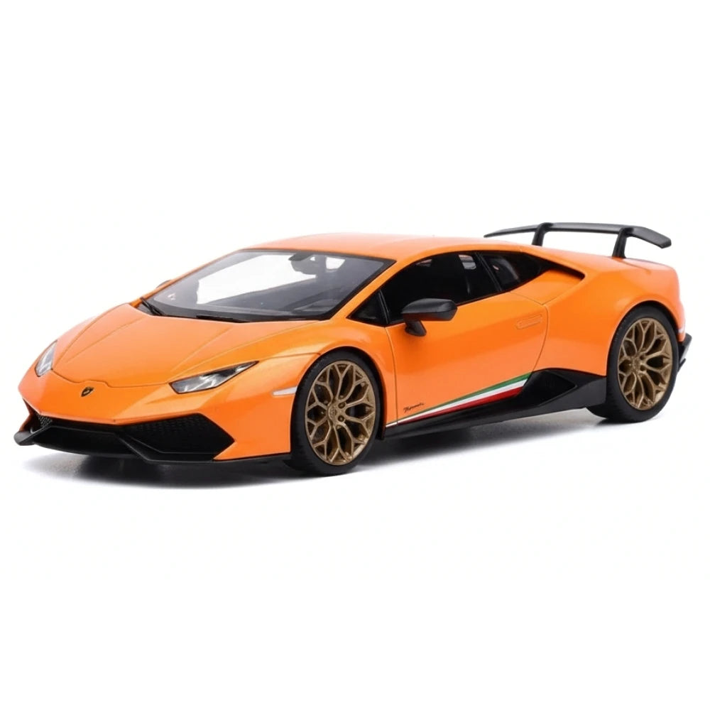 [Bburago] 1:24 Lamborghini 2017 Huracan Performante Orange Model Car Die-Cast