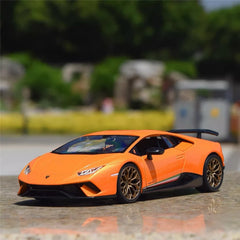 [Bburago] 1:24 Lamborghini 2017 Huracan Performante Orange Model Car Die-Cast