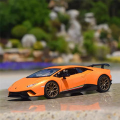 [Bburago] 1:24 Lamborghini 2017 Huracan Performante Orange Model Car Die-Cast