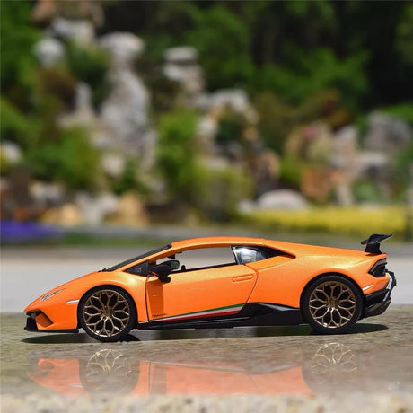 Bburago Lamborghini 2017 Huracan Performante Orange 1:24 – model wyświetlacza odlewany