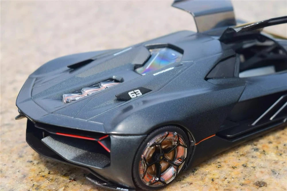 [Bburago] 1:24 Lamborghini 2017 Terzo Millennio Gray Model Car Die-Cast