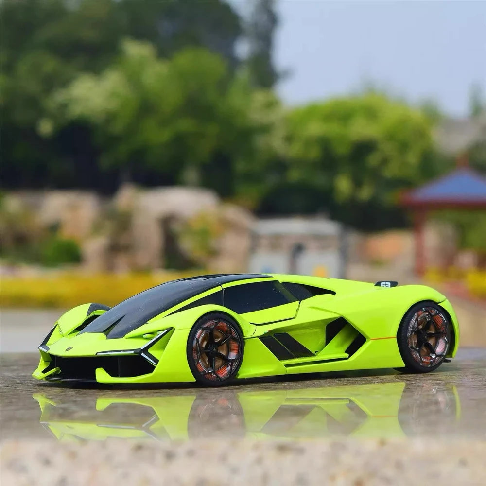 [Bburago] 1:24 Lamborghini 2017 Terzo Millennio verde modellino di auto Die-Cast