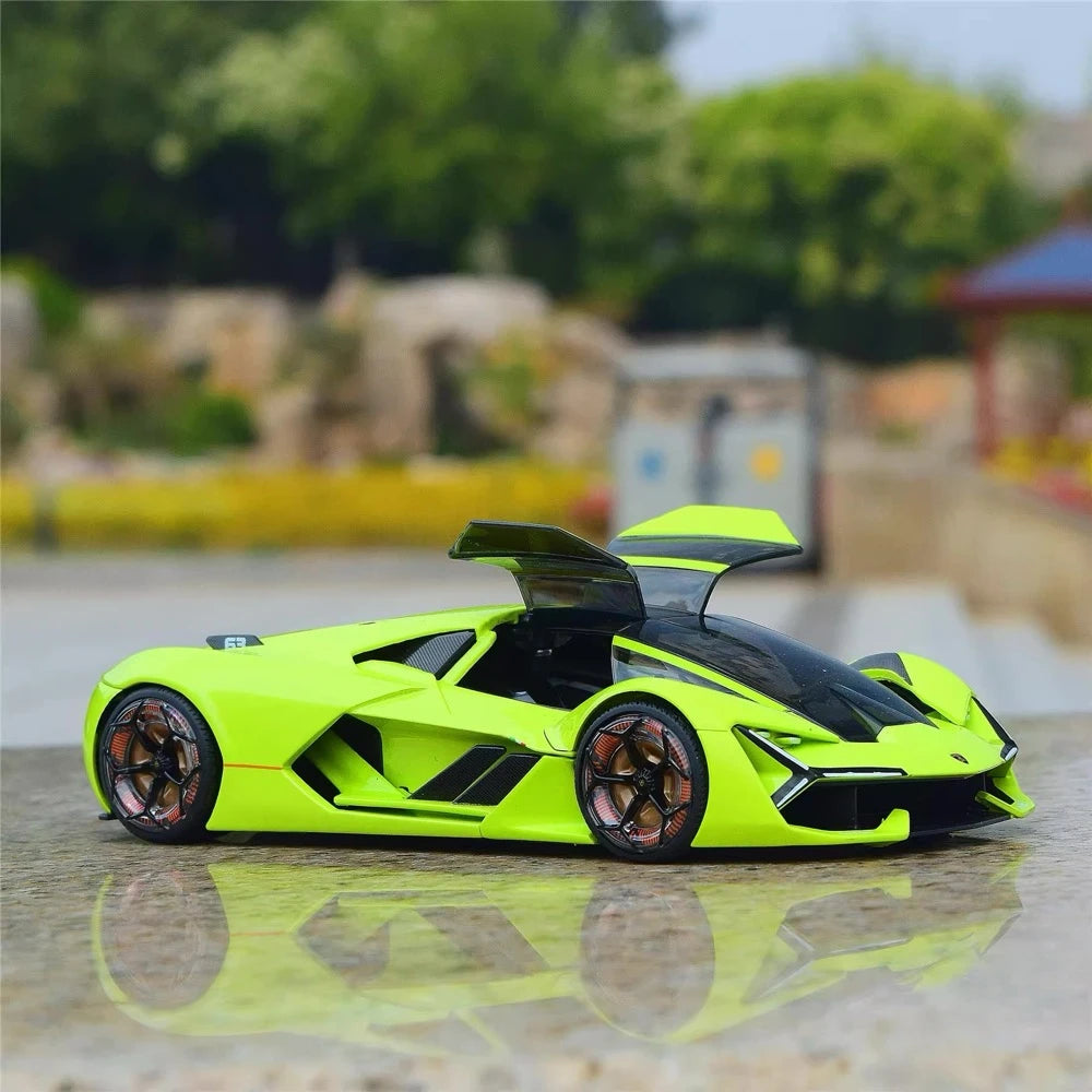 [Bburago] 1:24 Lamborghini 2017 Terzo Millennio verde modellino di auto Die-Cast