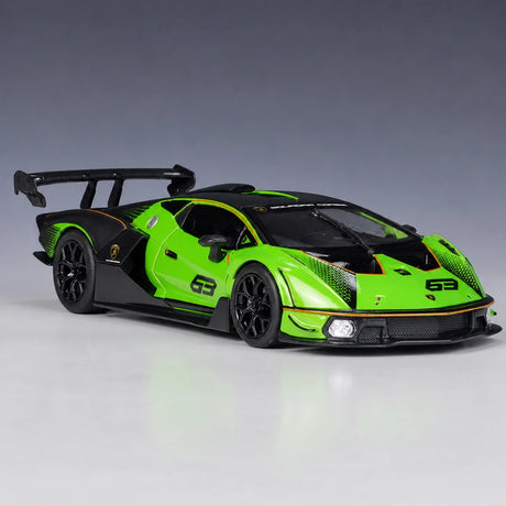 Bburago Lamborghini 2020 Essenza SCV12 Green 1:24 – model wyświetlaczy odlewany z odlewu