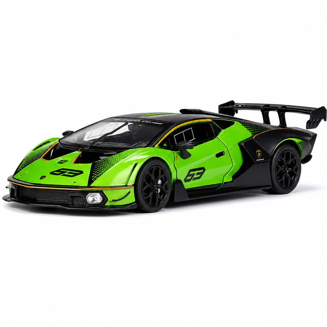 Bburago Lamborghini 2020 Essenza SCV12 Green 1:24 – model wyświetlaczy odlewany z odlewu