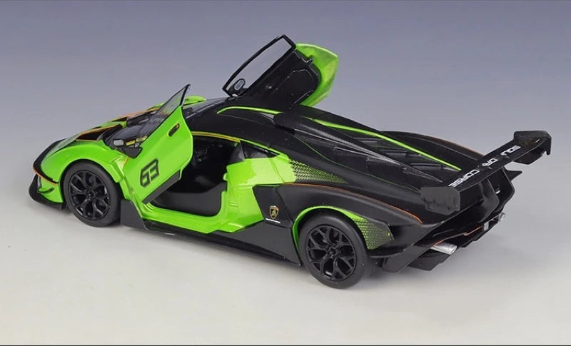 [Bburago] 1:24 Lamborghini 2020 Essenza SCV12 Green Model Car Die-Cast
