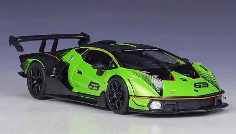 [Bburago] 1:24 Lamborghini 2020 Essenza SCV12 Green Model Car Die-Cast