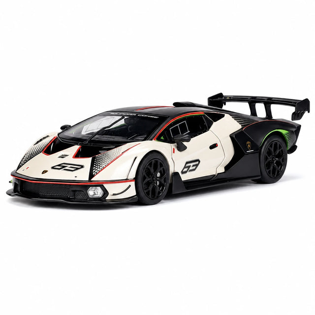 بوراغو Lamborghini 2020 إيسينزا SCV12 وايت 1:24 – نموذج عرض مصبوب، مصبوب.
