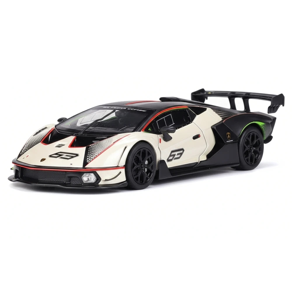 [Bburago] 1:24 Lamborghini 2020 Essenza SCV12 White Model Car Die-Cast