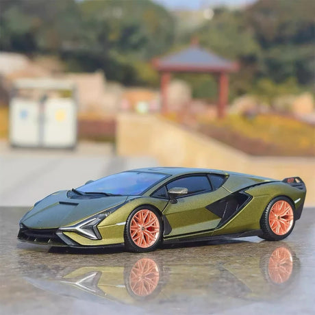 [Bburago] 1:24 Lamborghini 2020 San FKP 37 groen modelauto Die-Cast