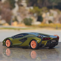 [Bburago] 1:24 Lamborghini 2020 San FKP 37 Green Model Car Die-Cast