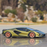 [Bburago] 1:24 Lamborghini 2020 San FKP 37 Green Model Car Die-Cast