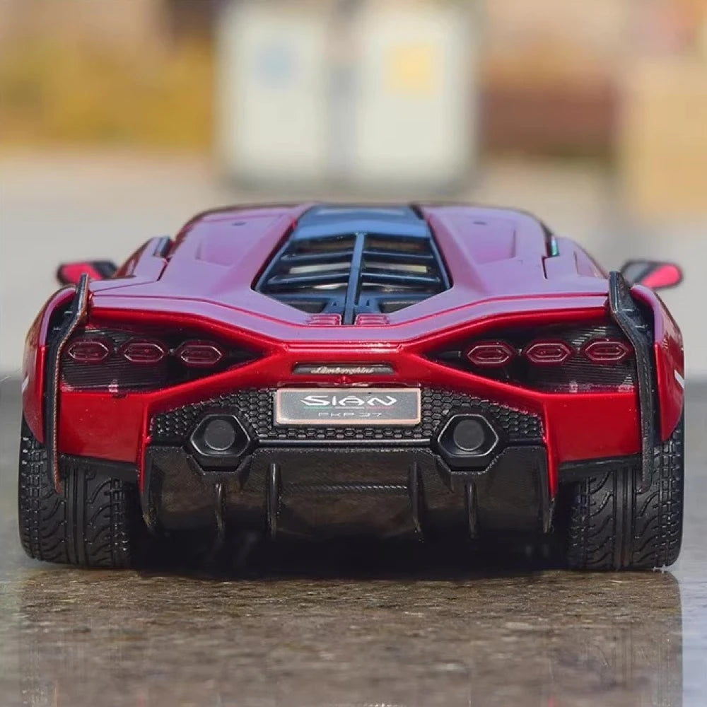 [Bburago] 1:24 Lamborghini 2020 San FKP 37 Red Model Car Die-Cast