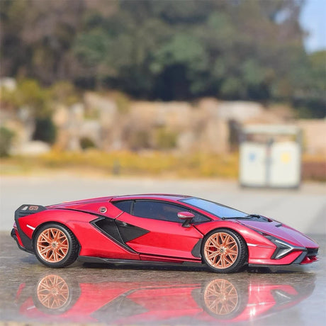 Bburago Lamborghini 2020 San FKP 37 Red 1:24 – model wyświetlacza odlewany
