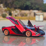 [Bburago] 1:24 Lamborghini 2020 San FKP 37 Red Model Car Die-Cast