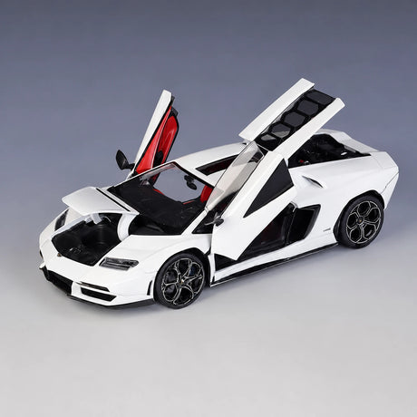 Bburago Lamborghini 2022 Countach LPI800-4 White 1:24 – model wyświetlacza odlewany z odlewu