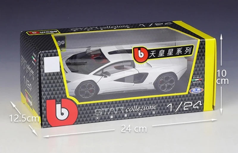 [Bburago] 1:24 Lamborghini 2022 Countach LPI800-4 White Model Car Die-Cast