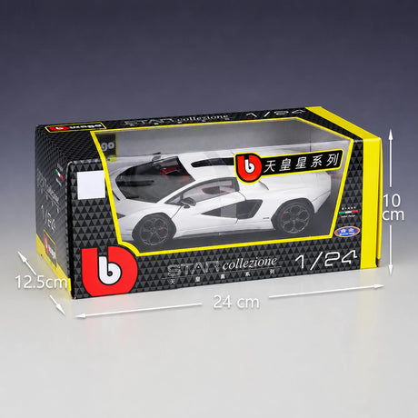Bburago Lamborghini 2022 Countach LPI800-4 White 1:24 – model wyświetlacza odlewany z odlewu
