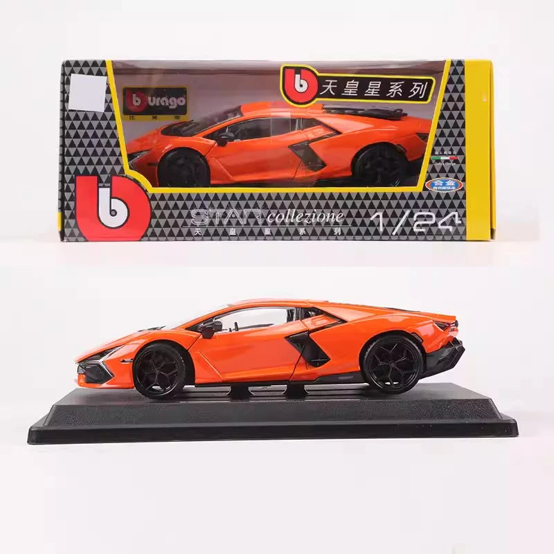 [Bburago] 1:24 Lamborghini 2023 Revuelto Orange Model Car Die-Cast