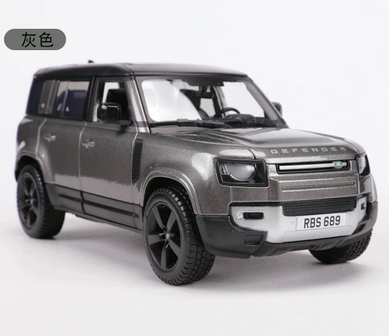 [Bburago] 1:24 Land Rover 2022 Defender 110 grigio modellino di auto Die-Cast