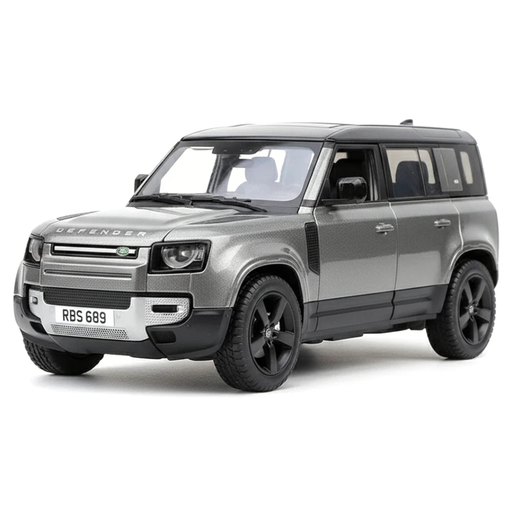 [Bburago] 1:24 Land Rover 2022 Defender 110 grigio modellino di auto Die-Cast