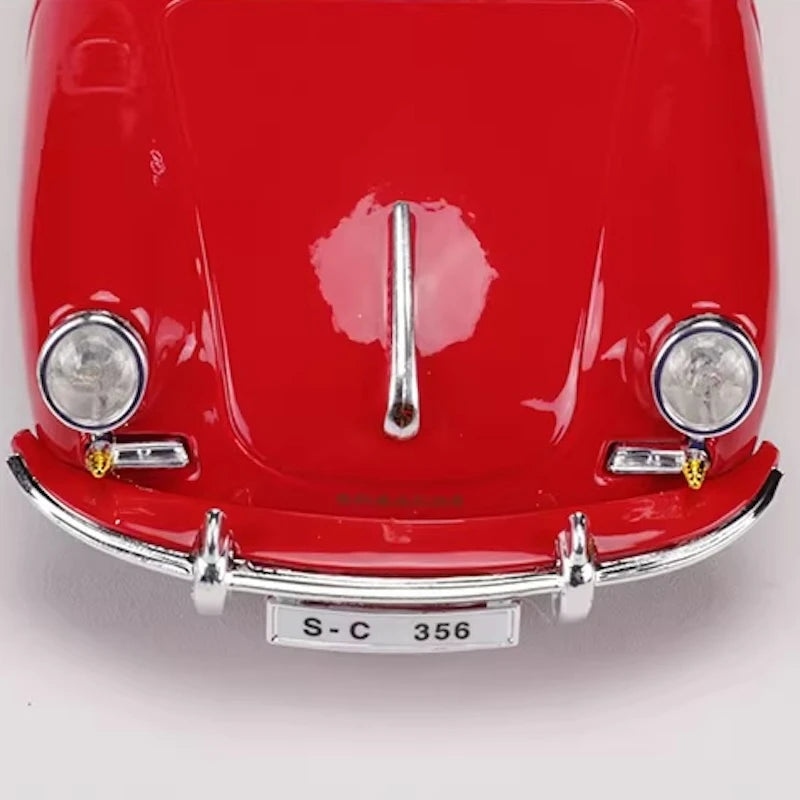 [Bburago] 1:24 Porsche 1961 356B Coupe Red Model Car Die-Cast