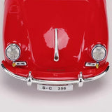 [Bburago] 1:24 Porsche 1961 356B Coupe Red Model Car Die-Cast
