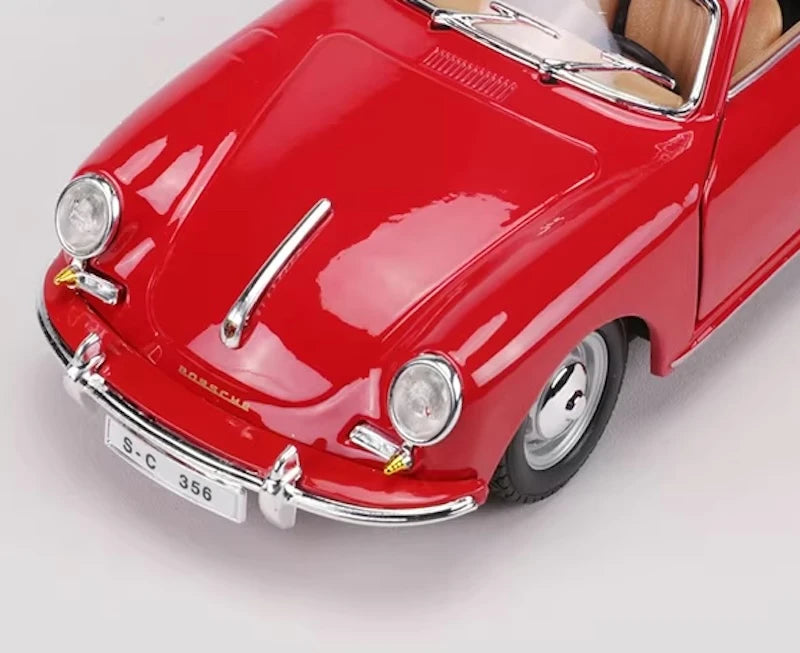 [Bburago] 1:24 Porsche 1961 356B Coupe rosso modellino di auto Die-Cast