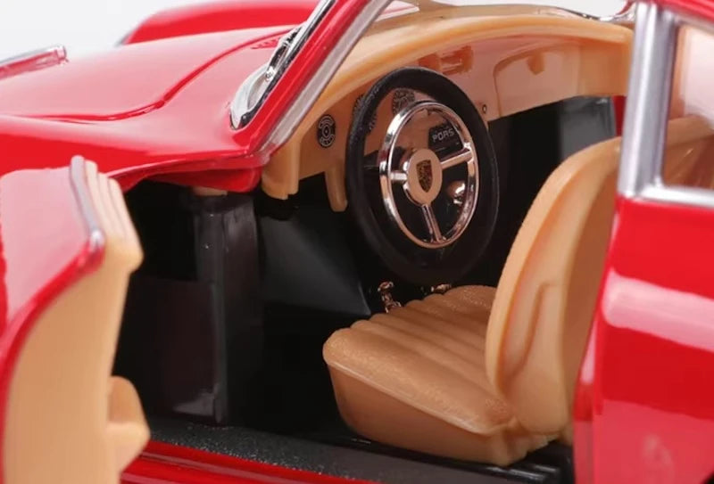 [Bburago] 1:24 Porsche 1961 356B Coupe Red Model Car Die-Cast