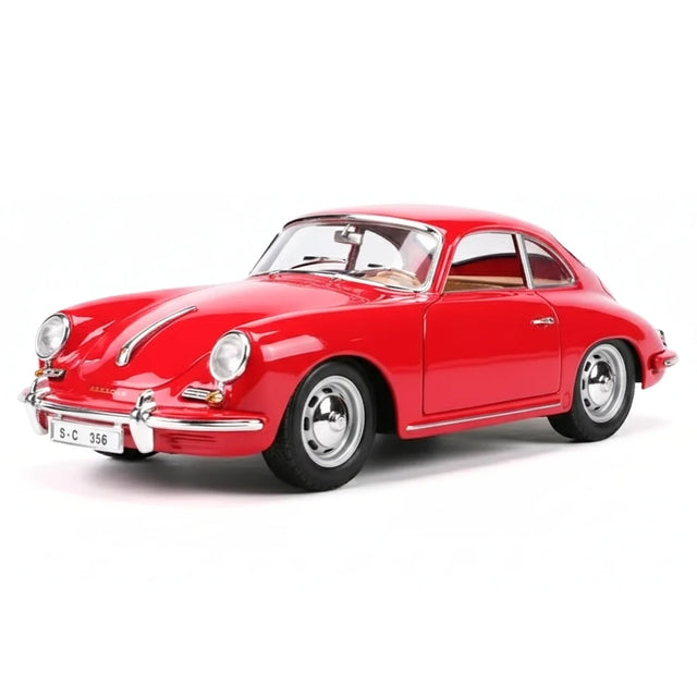 [Bburago] 1:24 Porsche 1961 356B Coupe Red Model Car Die-Cast