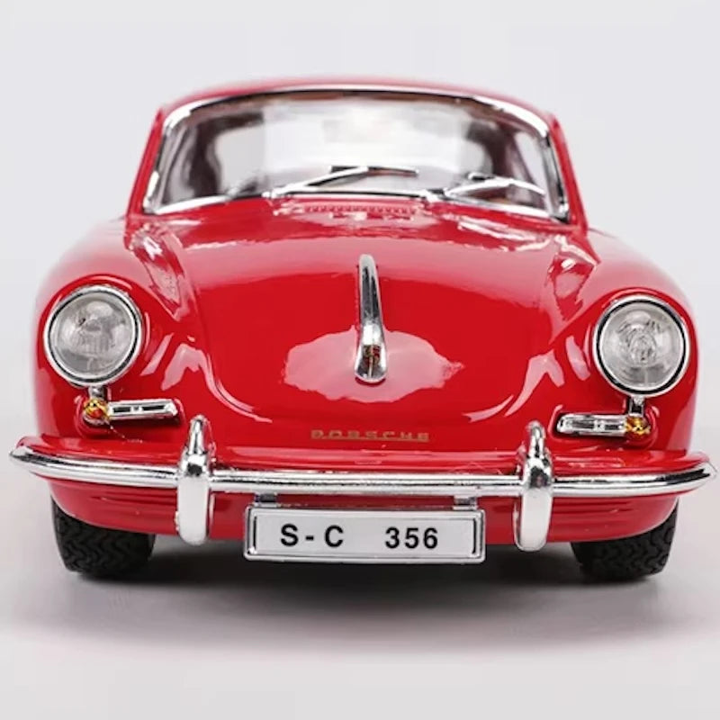 [Bburago] 1:24 Porsche 1961 356B Coupe rosso modellino di auto Die-Cast