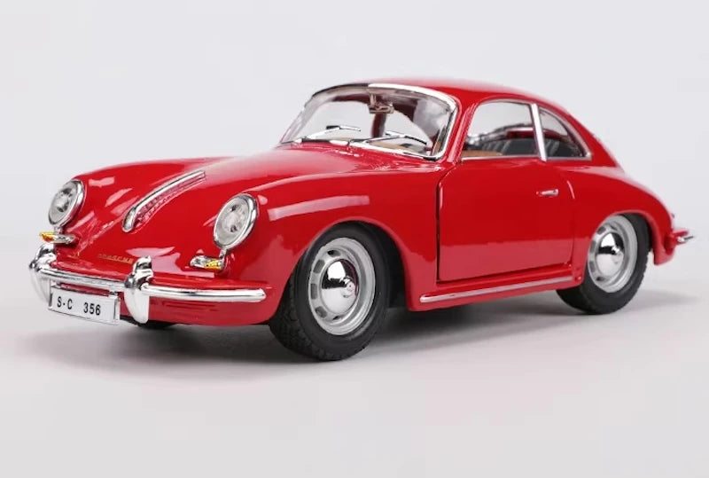 [Bburago] 1:24 Porsche 1961 356B Coupe rosso modellino di auto Die-Cast