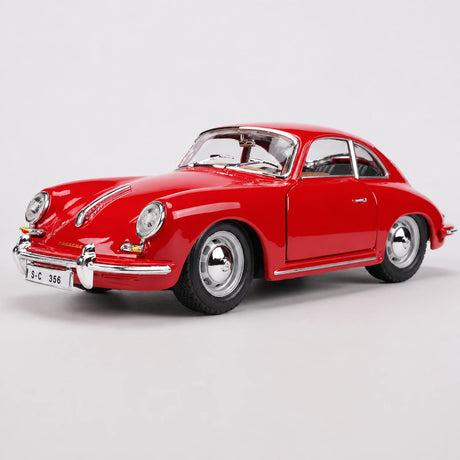 Bburago Porsche 1961 356B Coupe vermelho 1:24 – modelo de exposição em metal fundido