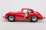 [Bburago] 1:24 Porsche 1961 356B Coupe Red Model Car Die-Cast