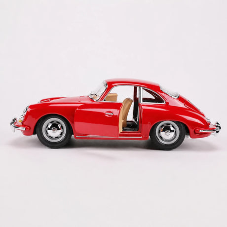 Bburago Porsche 1961 356B Coupe vermelho 1:24 – modelo de exposição em metal fundido