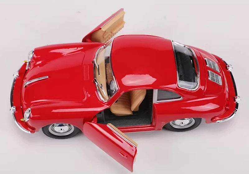 [Bburago] 1:24 Porsche 1961 356B Coupe rosso modellino di auto Die-Cast