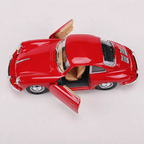 Bburago Porsche 1961 356B Coupe vermelho 1:24 – modelo de exposição em metal fundido