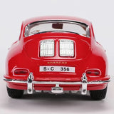 [Bburago] 1:24 Porsche 1961 356B Coupe Red Model Car Die-Cast
