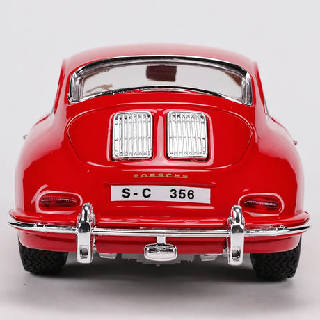 Bburago Porsche 1961 356B Coupe vermelho 1:24 – modelo de exposição em metal fundido