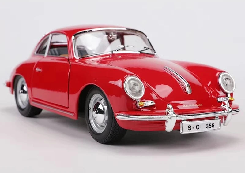 [Bburago] 1:24 Porsche 1961 356B Coupe rosso modellino di auto Die-Cast