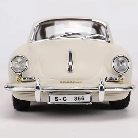 [Bburago] 1:24 Porsche 1961 356B Coupe White Model Car Die-Cast