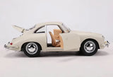 [Bburago] 1:24 Porsche 1961 356B Coupe White Model Car Die-Cast