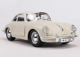 [Bburago] 1:24 Porsche 1961 356B Coupe White Model Car Die-Cast