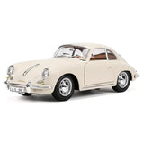 [Bburago] 1:24 Porsche 1961 356B Coupe White Model Car Die-Cast