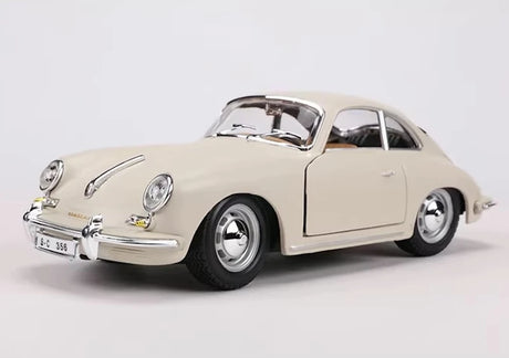 [Bburago] 1:24 Porsche 1961 356B Coupe White Model Car Die-Cast