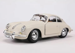 [Bburago] 1:24 Porsche 1961 356B Coupe White Model Car Die-Cast