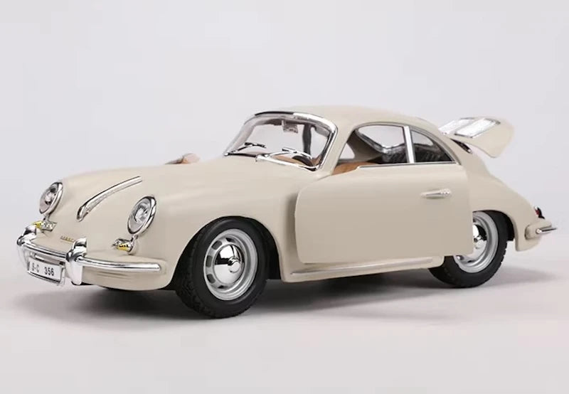 [Bburago] 1:24 Porsche 1961 356B Coupe White Model Car Die-Cast