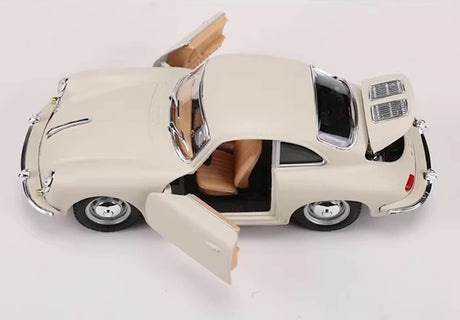 [Bburago] 1:24 Porsche 1961 356B Coupe White Model Car Die-Cast
