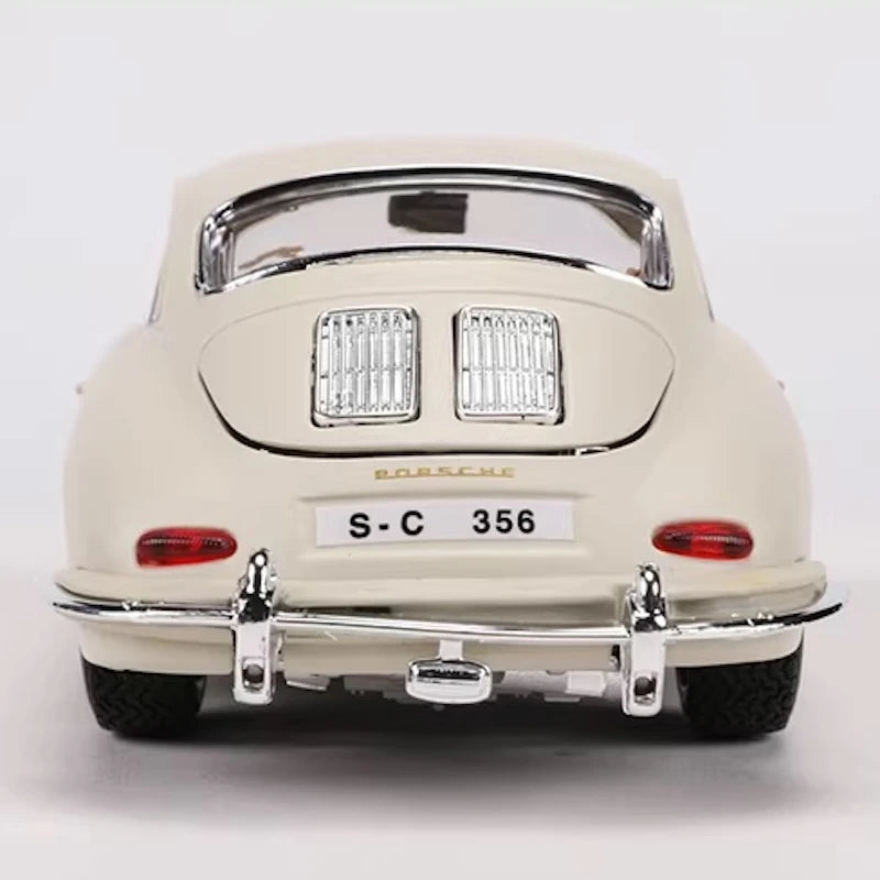 [Bburago] 1:24 Porsche 1961 356B Coupe White Model Car Die-Cast